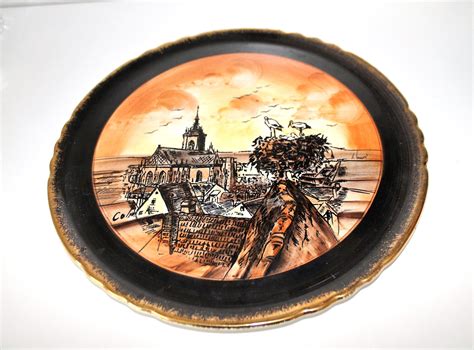 Vintage Hand Painted Porcelain Plate - Etsy