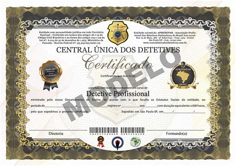 Curso de Detetive Profissional - Central dos Detetives / APRODEPAB