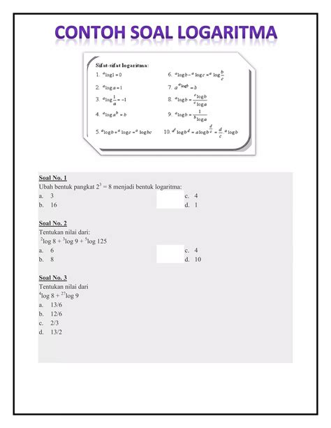 Logaritma Test Pdf 7