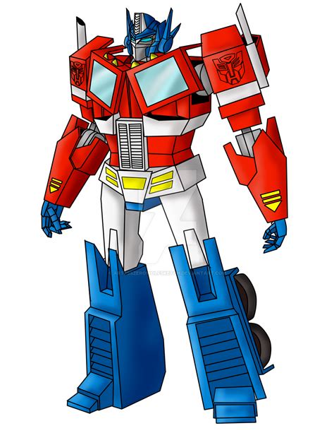 Redesign of Optimus Prime by ArtessZeroWolfSketch on DeviantArt