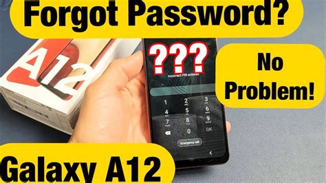 Galaxy A12 Forgot Password Pattern Or PIN Factory Reset