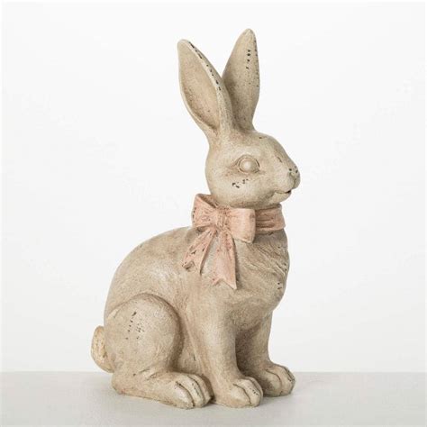 Sullivans 12 In Vintage Rabbit Figurine Resin Pr2884 The Home Depot