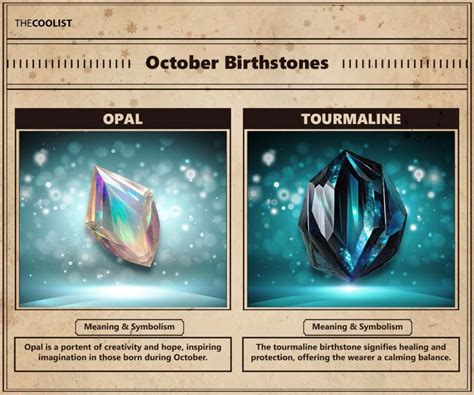 October Birthstone Opal And Tourmaline Meaning Color And History