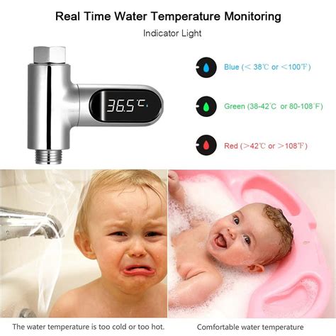 Ailgely LED Digital Shower Thermometer | Baby Bath Water Thermometer ...