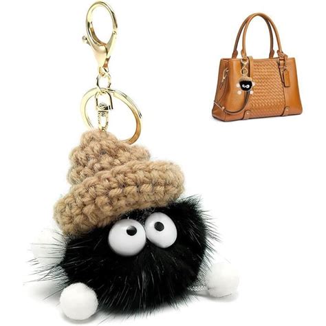 Porte Clef Pompon En Peluche Pour Femmes Et Filles Pompons Porte Cl