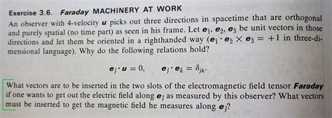 Faraday Tensor Homework Help Science Forums