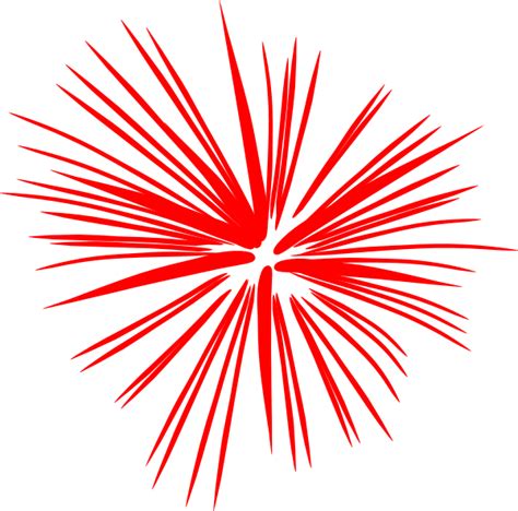 Large Red Fireworks Clip Art At Vector Clip Art Online