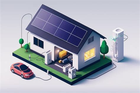 Premium AI Image A House With A Solar Panel On The Roof