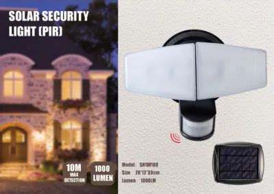 Dual Head Solar Security Light With Pir Motion Lumens China