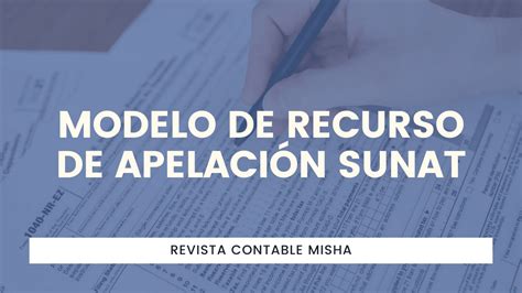 Modelo De Recurso De Apelaci N Sunat Noticiero Contable