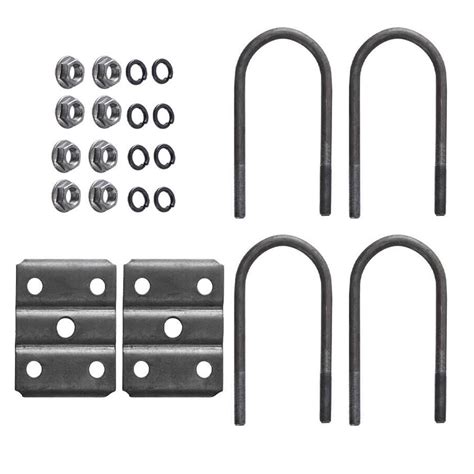 CarBole Trailer U Bolt Kit Set Compatible With 5200 7000 LBS 3 Round