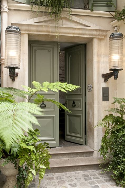 Back In Paris Ooh La La Green Front Doors House Exterior Green Door