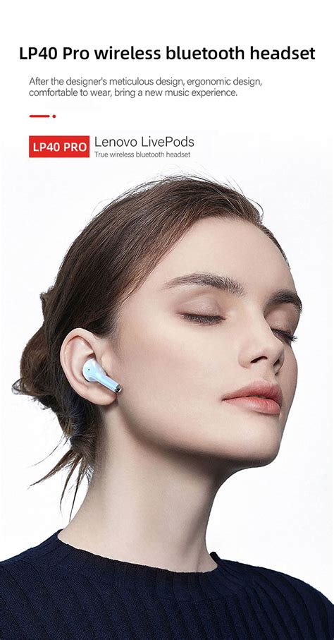 Lenovo Lp Pro Bluetooth Earphone Lenovo Lp S Tws With Mic Mini