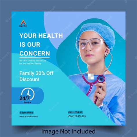 Premium Vector Medical Healthcare Instagram Post Design Promotion Design