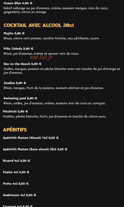 Grillinn à Limoges Menu Et Photos