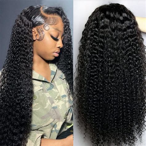 Amazon Curly Lace Front Wig Human Hair X Kinky Curly