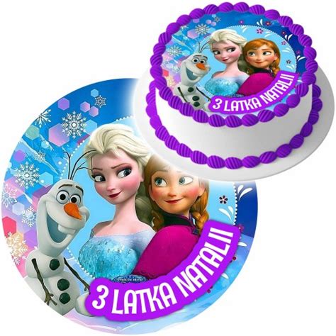 Op Atek Na Tort Kraina Lodu Frozen Elsa Elza Olaf Tekst Tw J Napis