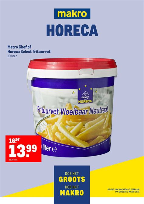 Metro Chef Of Horeca Select Frituurvet Aanbieding Bij Makro Folders Nl