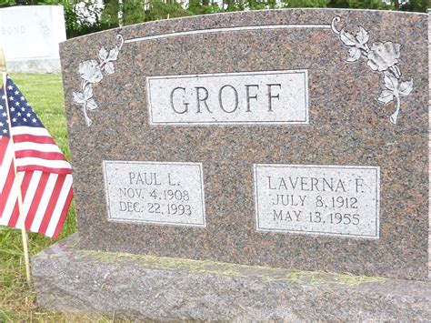 Paul L Groff M Morial Find A Grave