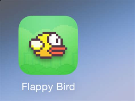 An App Icon With The Words Flappy Bird On It