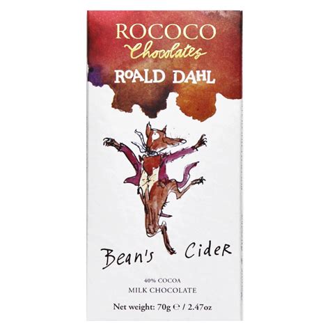 Beans Cider Milk Chocolate Bar Rococo Chocolates Roald Dahl