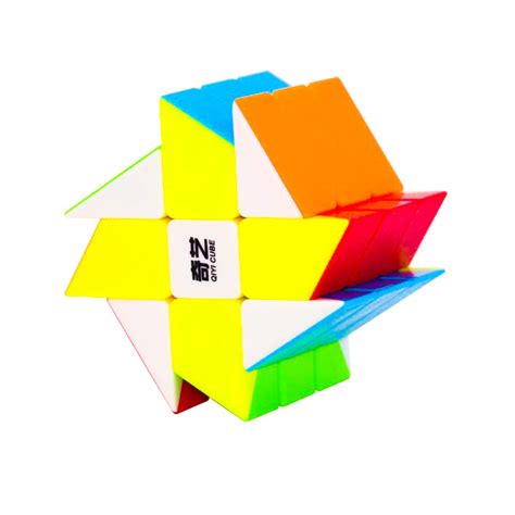 D ETERNAL QiYi Windmill Cube 3x3x3 High Speed Stickerless Magic Puzzle