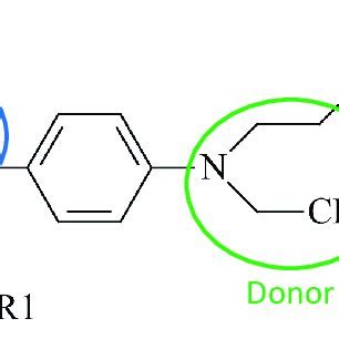 Chemical Structure Of The Organic Chromophore DR1 Left And The