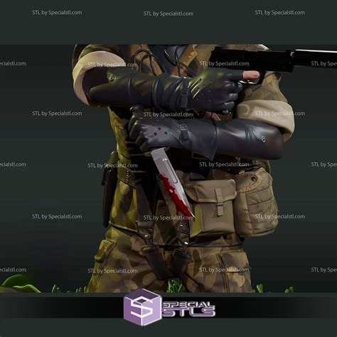 Naked Snake Metal Gear Solid Digital Sculpture SpecialSTL