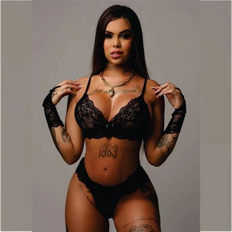 Conjunto Joia Sutiã Rendado Calcinha Fio Dental e Luvas TALLYTA LINGERIE Conjunto de