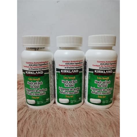 Kirkland Signature Muscle And Back Pain Relief 90 Caplets Shopee