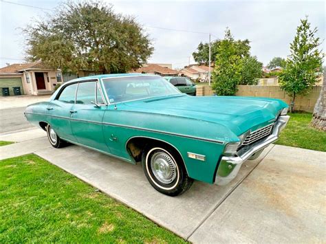 Unrestored 1968 Chevrolet Impala Parked Under A Carport For Years Very