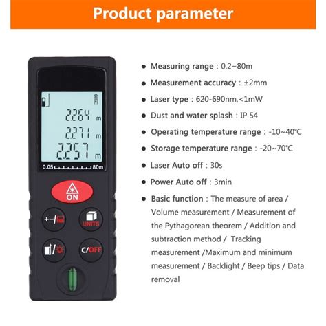 Kong 406080100m Laser Distance Meter Handheld Digital Laser