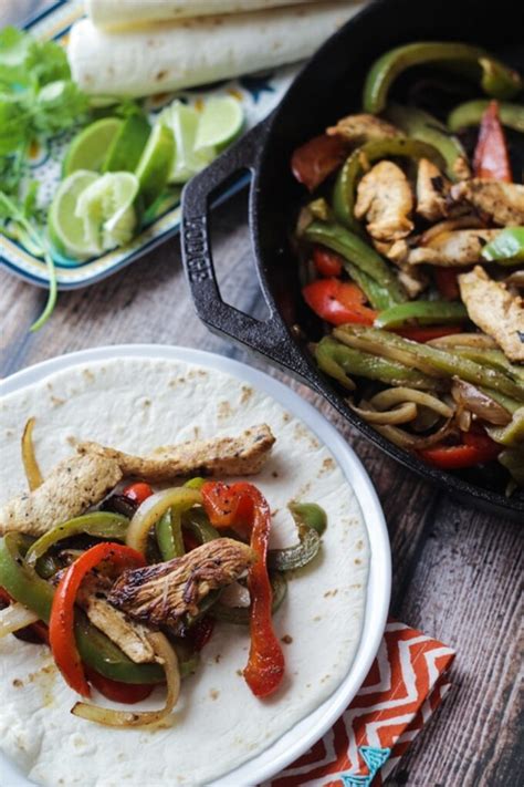 Tequila Lime Chicken Fajitas The Wanderlust Kitchen