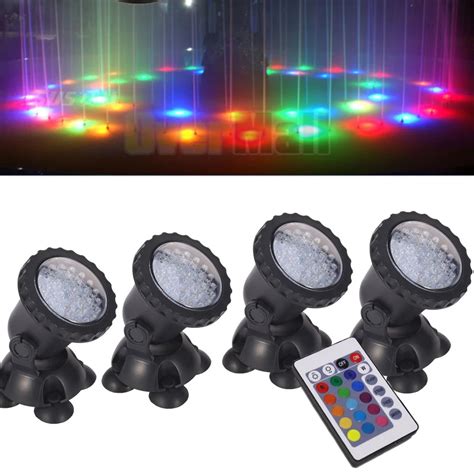 IP68 LED 수중 조명 DC 12V 방수 램프 RGB 스포트라이트 수영장 조명 원격 제어 장식 스포트 라이트 LED 수중