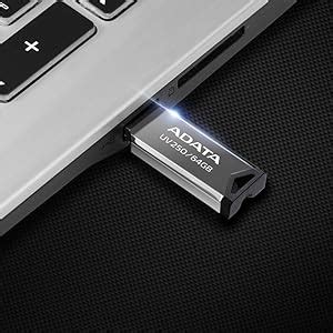 Adata Gb Memoria Flash Usb Color Plata Con Negro Modelo Uv