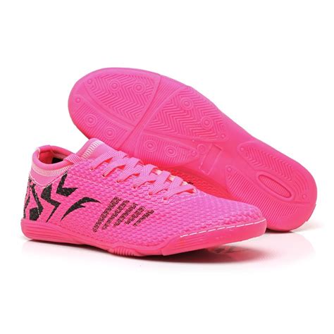 Chuteira Futsal Botinha Rosa Preto Adulto Fera F115 Lançamento Pronta