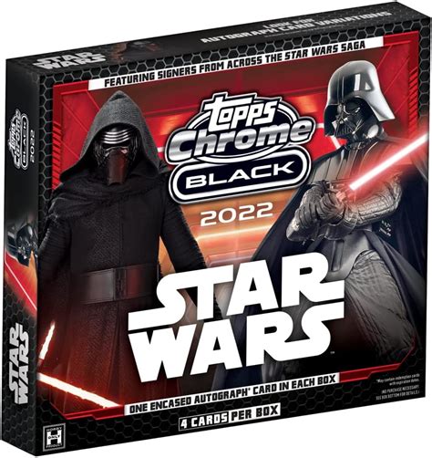 Amazon 2022 Topps Chrome Black Star Wars Hobby Box