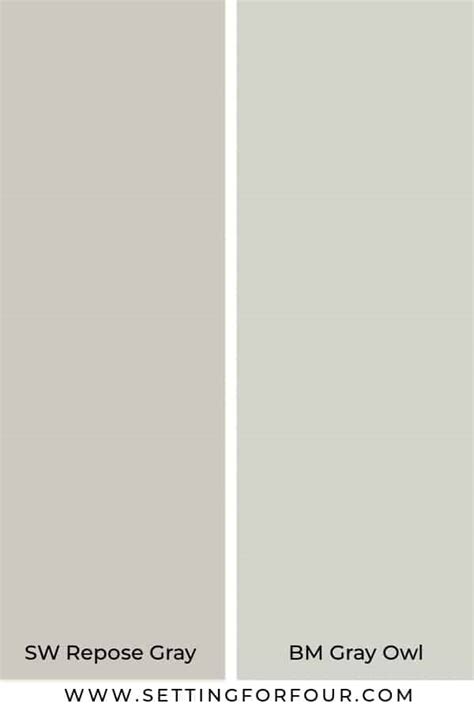 What Sherwin Williams Color Matches Benjamin Moore Gray Owl Gray