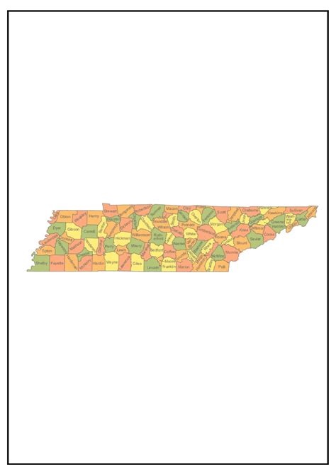 Tennessee County Map [Map of TN Counties and Cities]