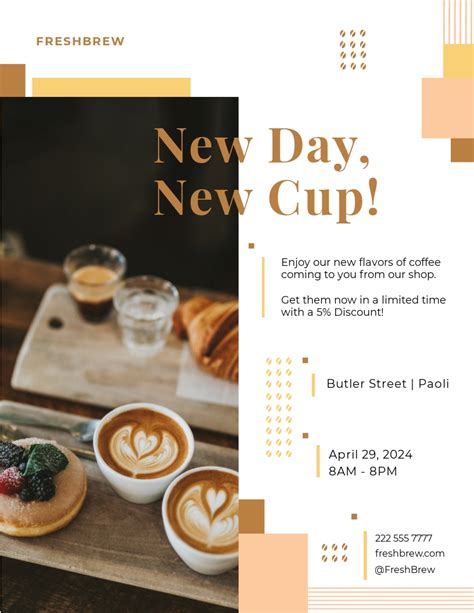 Coffee Shop Flyer Template Free