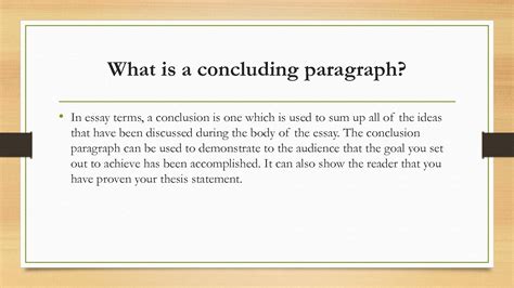 SOLUTION: How to Write a Conclusion Presentation - Studypool