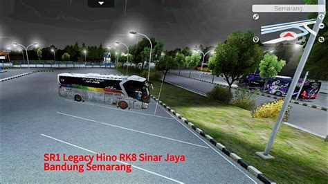 Bus Sinar Jaya Bandung Semarang Finis Bussid Game Youtube