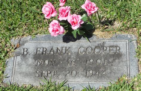 Benjamin Franklin Cooper Homenaje De Find A Grave