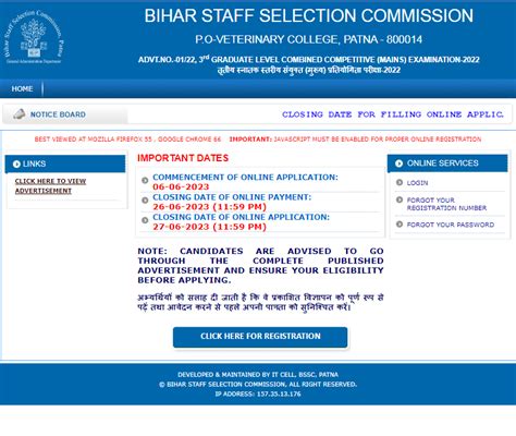 Bssc Cgl Notification Bssc Th Cgl Pre