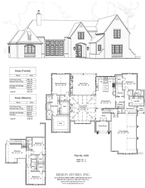 Architectural House Plan #4525