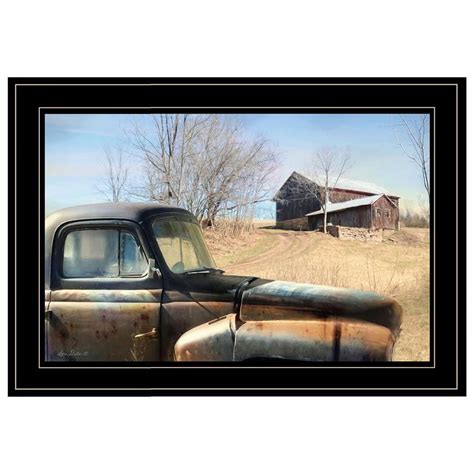 Vintage Farm Trucks By Lori Deiter Printed Wall Art Wood Multi Color