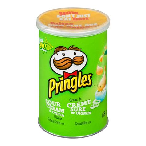 Pringles Sour Cream And Onion Potato Chips Pringles 68gunit 12 Units