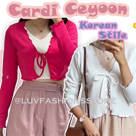 Jual IL OUTER RAJUT KOREAN STYLE CARDI CEYOON WANITA LENGAN PANJANG