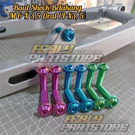 Jual Baut Shock Belakang Baut Titanium Shock Belakang Baut Titanium M