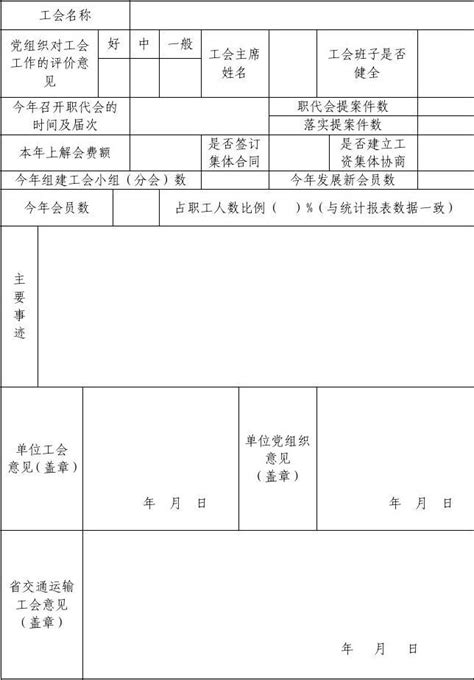 工会工作先进集体申报表word文档在线阅读与下载免费文档